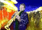 Click to load Street Saxophonist painting #2 - 15k