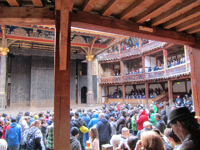 The Globe interior set for The Merchant of Venice 2015 Image of Globe interior May 2015