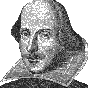 Portrait of William Shakespeare Portrait image of William Shakespeare